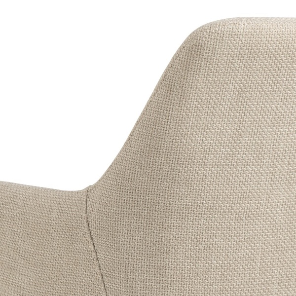 Krzesło Lizzy z podłokietnikami beżowe - ACTONA